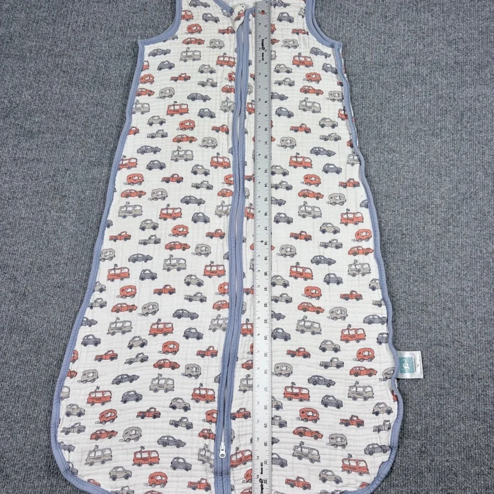 Tado Muslin Organic Cotton Sleeping Sack XL Car Print Wearable Blanket 39